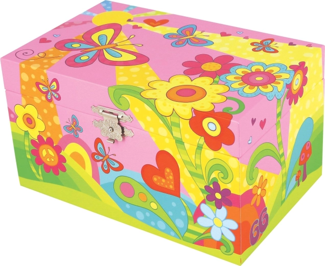 Cutie muzicală pentru bijuterii Goki butterfly meadow - 1 bucată