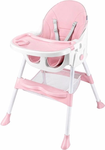 Scaun de masă Baby Mix Nora, roz dusty pink