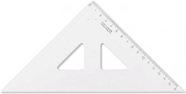 Koh-i-noor triunghi cu riglă paralelă 16 × 16 × 25 cm