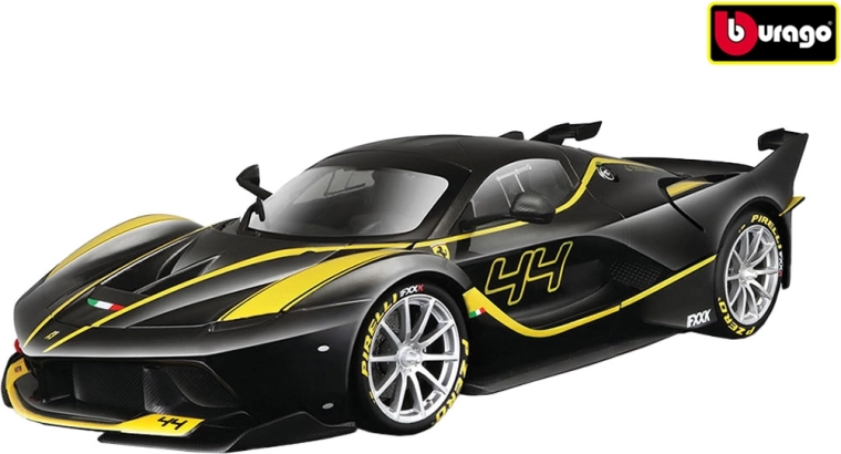 Model auto Bburago Ferrari FXX K negru, la scara 1:18