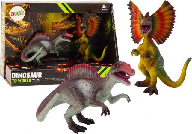 Set figurine dinozauri spinozaur și dilofosaur 2 buc