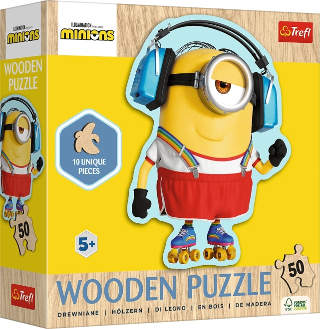 Puzzle din lemn 50 de piese MINIONS / EU, PĂCĂTOSUL 4