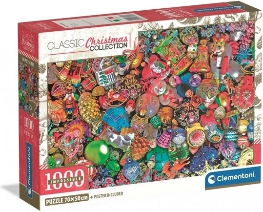 Puzzle Clementoni Impossible 1000 de piese – Christmas Collection Jolly Christmas