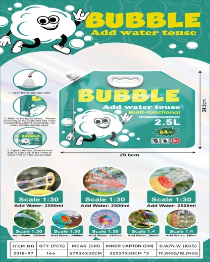 Concentrat pentru baloane de săpun 2,5 l (din 84 ml) - 1 bucată