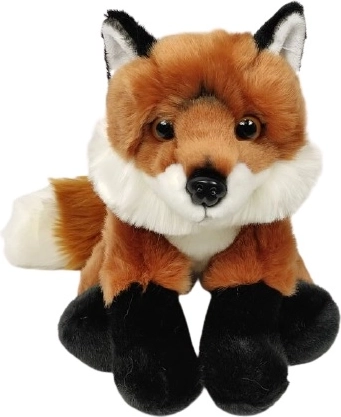 Vulpe de pluș șezândă, 28 cm