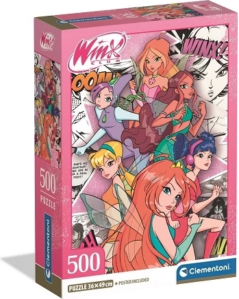 Puzzle Clementoni Winx Club 500 de piese compact