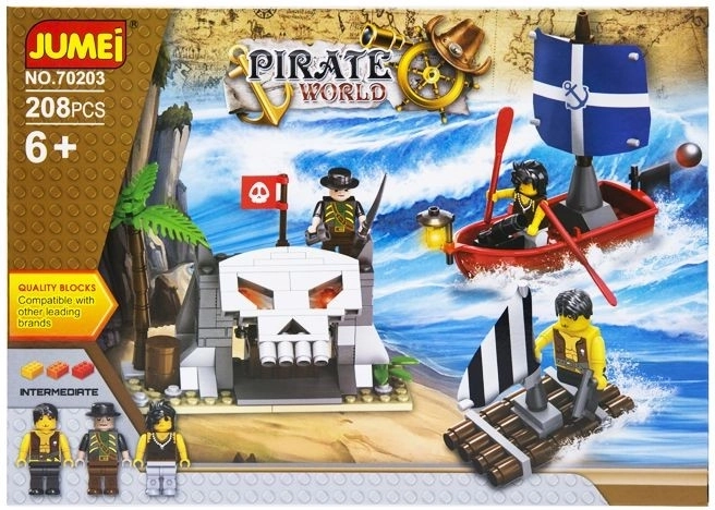 Set de construcție Jumei Pirate World pirați 208 piese (30 × 21 cm) - 1 bucată