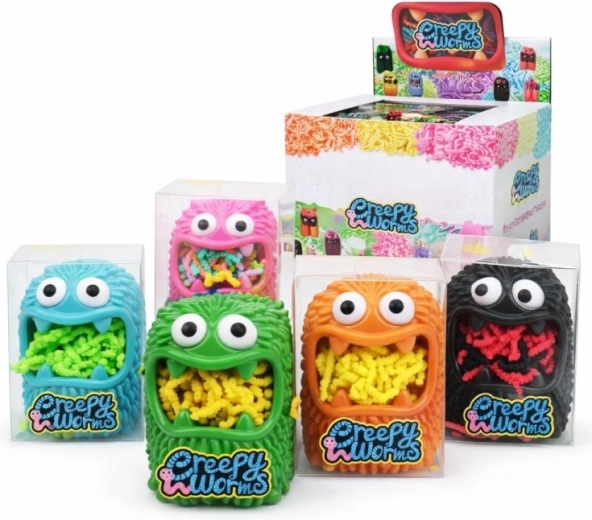 Viermi în monstru 8 cm – jucărie din spumă pentru copii