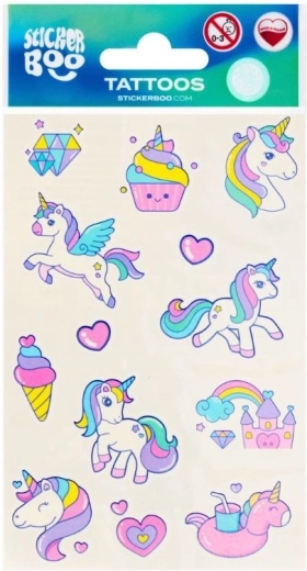 Tatuaje pentru copii cu unicorni