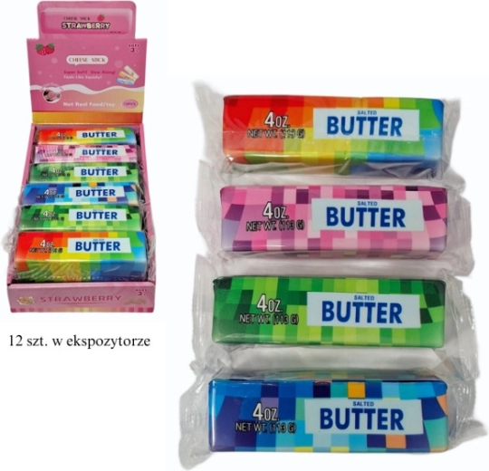 Jucărie antistres de strivit (squishy) în formă de cub de unt