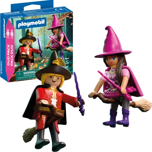 Playmobil Duo Pack – vrăjitor și vrăjitoare cu accesorii