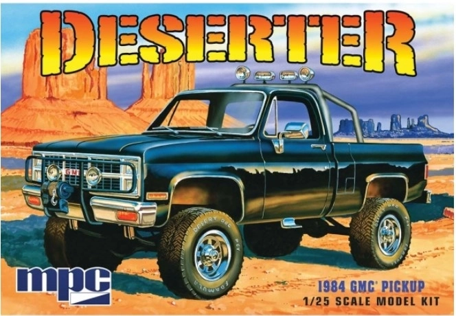 Model auto din plastic 1984 GMC Pickup „Deserter” negru MPC