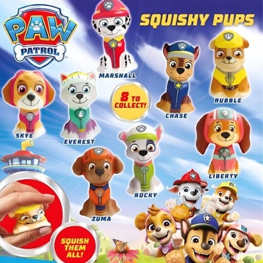 Patrula Cățelușilor squishy în capsulă - 1 bucată