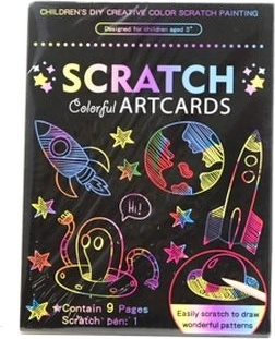Set creativ Zdrapywanka – imagini de răzuit (scratch art)