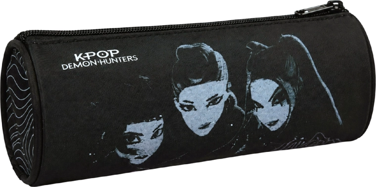 Penar școlar tip etui GIM KPop Demon Hunters Huntrix negru