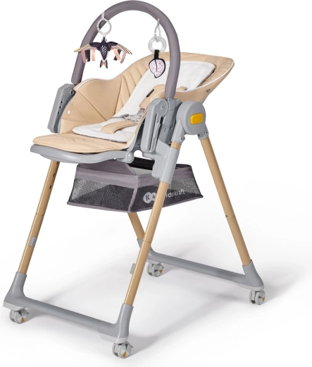 Scaun de masă și șezlong 2 în 1 KINDERKRAFT Lastree Wood Premium