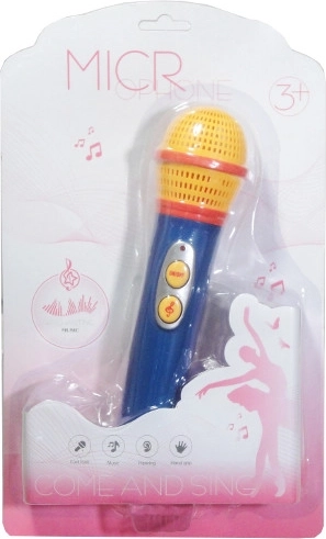 Microfon colorat pentru copii cu lumină și muzică