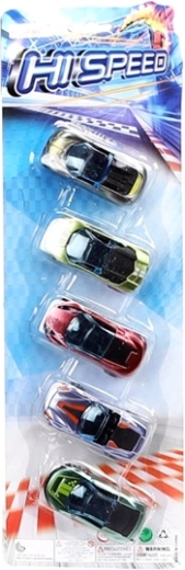 Set cu 5 mașinuțe sport în blister