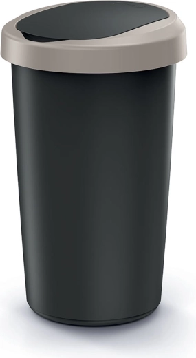 Coș de gunoi cu capac basculant 25 l din plastic reciclat