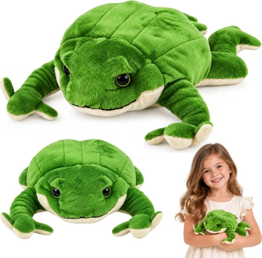 Broască de pluș cu greutate, 26 cm