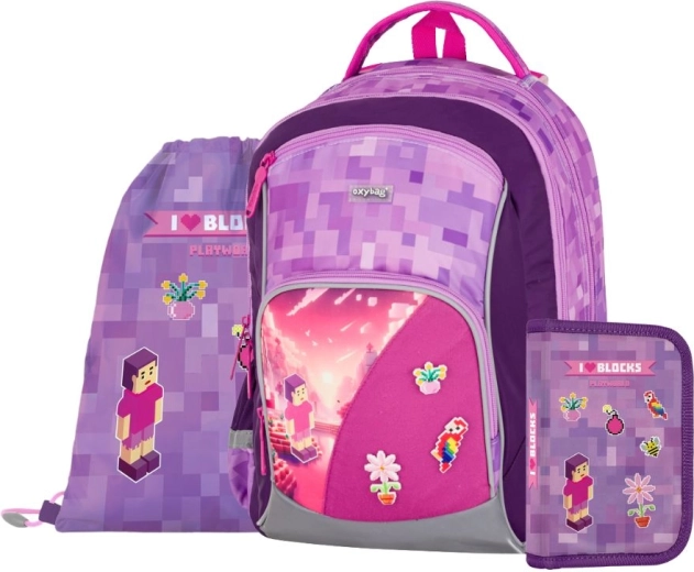 Set școlar Oxy Go Playworld Girl 3 piese