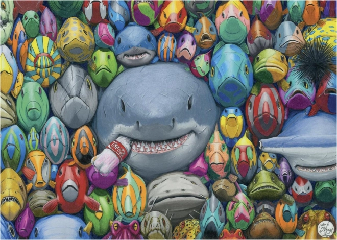 Puzzle pești colorați din mare 1000 bucăți