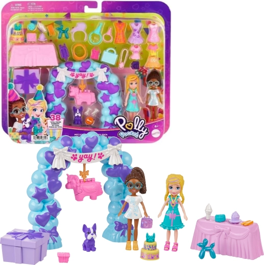Polly Pocket petrecere aniversară cu păpuși și accesorii