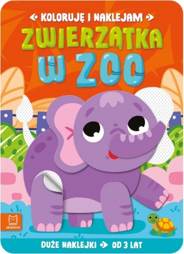 Colorăm și lipim: Animale la zoo – carte creativă cu autocolante
