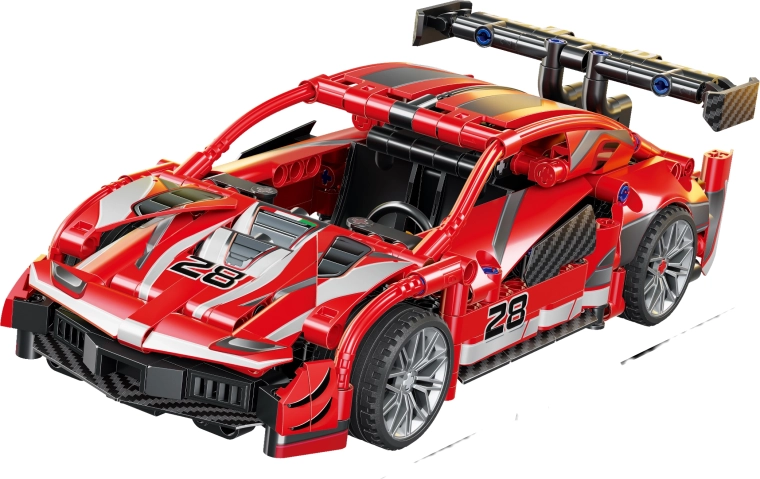 Set de construcție mașină roșie 23,6 cm