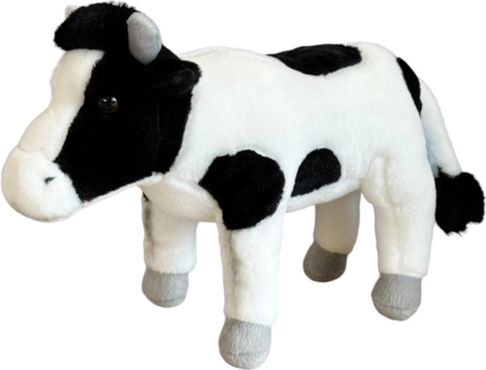 Vacă de pluș alb-negru 22 cm