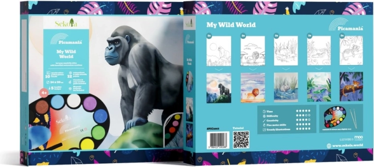 Sekoia Picamania Sălbăticie – set creativ de pictură pentru copii