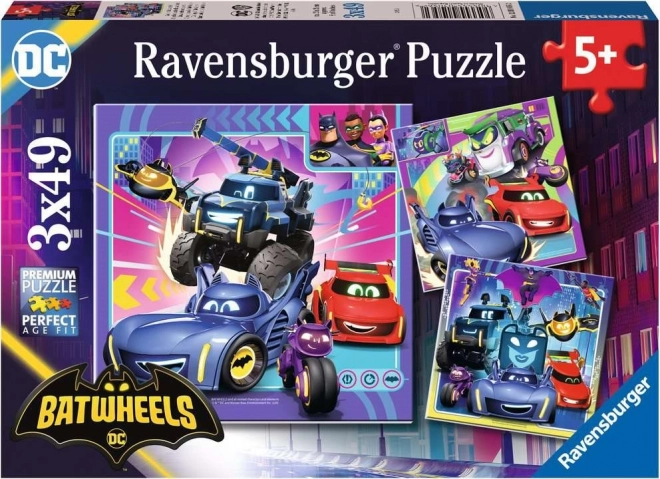 Puzzle RAVENSBURGER Batwheels 3×49 piese