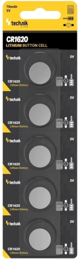 Baterie tip buton litiu Technik Platinum CR1620 3 V (pachet 5 buc)