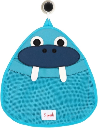 3 Sprouts organizator pentru baie Walrus Blue