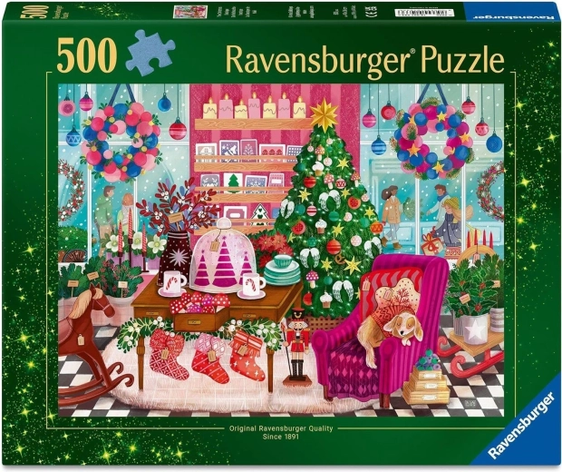 Puzzle Ravensburger Magazin de Crăciun 500 de piese