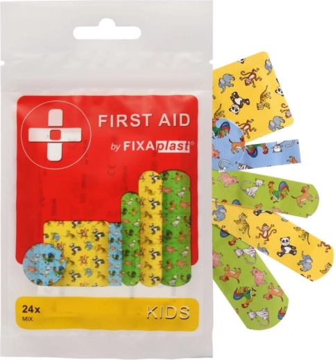 Fixaplast First Aid Kids plasturi pentru copii 24 buc