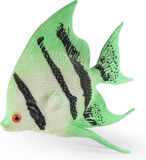 Peștișor de cauciuc verde, 10 cm