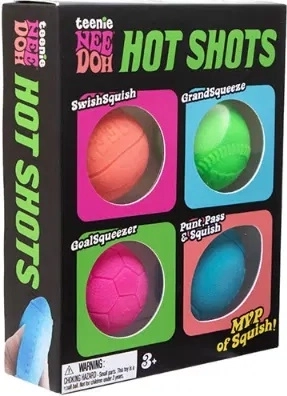 Schylling NeeDoh mingi de strâns Hot Shots – set 4 buc