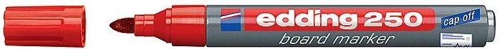 Marcator pentru tablă albă edding 250, roșu