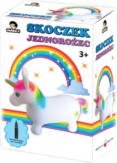 Unicorn săltăreț cu pompă MADEJ
