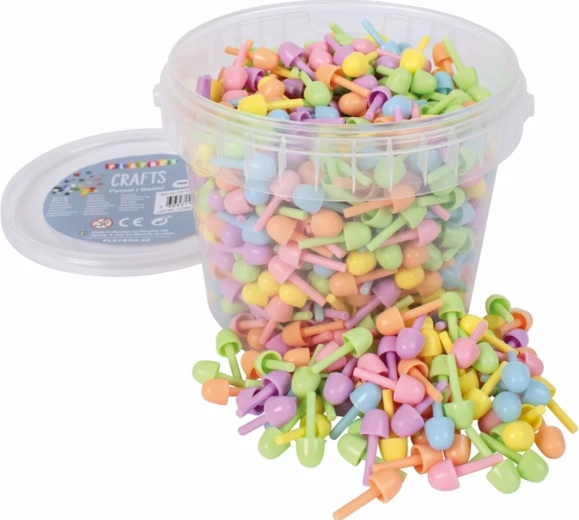 Playbox mozaic cu pioneze colorate 700 buc.