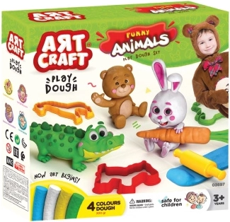 Set Art Craft pentru modelaj cu animăluțe distractive 200 g