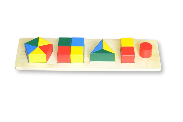 Cărămizi puzzle colorate pentru copii – forme diferite (dimensiune mai mică)