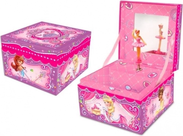 Cutiuță muzicală cu sertar - Prințese