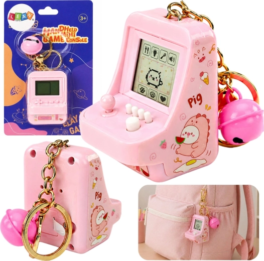 Joc electronic Tetris breloc roz roz