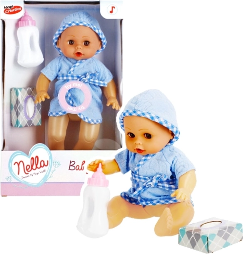 Păpușă Baby Nella în halat
