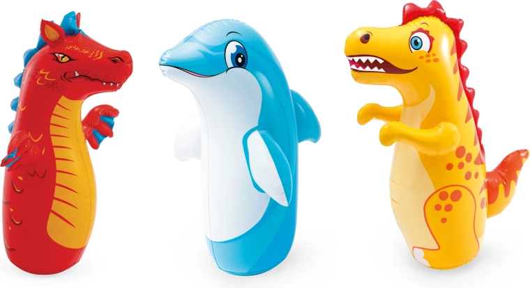 Intex animal de box gonflabil cu contragreutate cu apă 97 cm (dinozaur/tigru/delfin) - 1 bucată