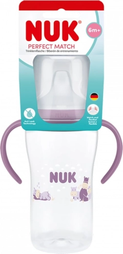 Biberon de învățare NUK Perfect Match cu cioc hippo 260 ml