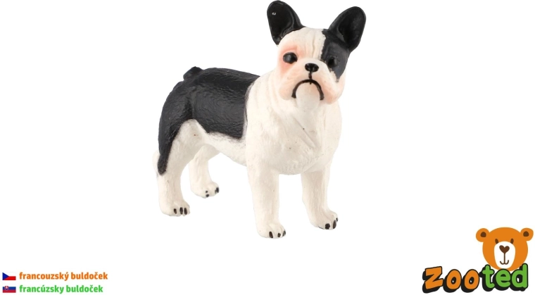 Bulldog francez – figurină câine 5 cm - 1 bucată