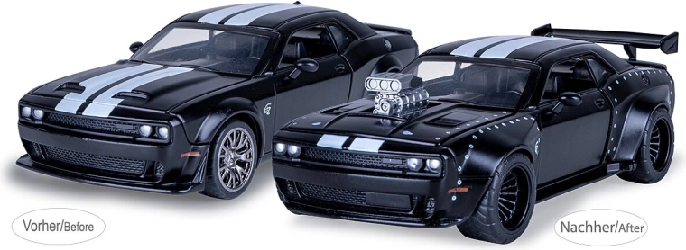 Model metalic Jamara Dodge Challenger SRT Jailbreak 1:36 negru